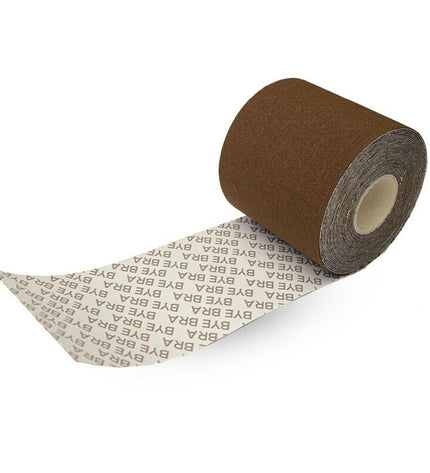 BYE-BRA - BODY TAPE 5 M X 6,5 CM + 3 PAIRES DE CACHE-MATIN MARRON by BYE BRA - TAPES