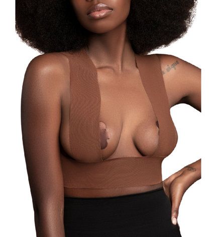 BYE-BRA - BODY TAPE 5 M X 6,5 CM + 3 PAIRES DE CACHE-MATIN MARRON by BYE BRA - TAPES