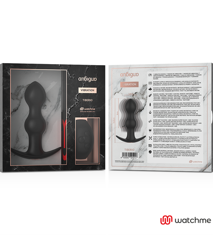 ANBIGUO - WATCHME TÉLÉCOMMANDE PLUG VIBRATEUR ANAL TIBERIO by ANBIGUO