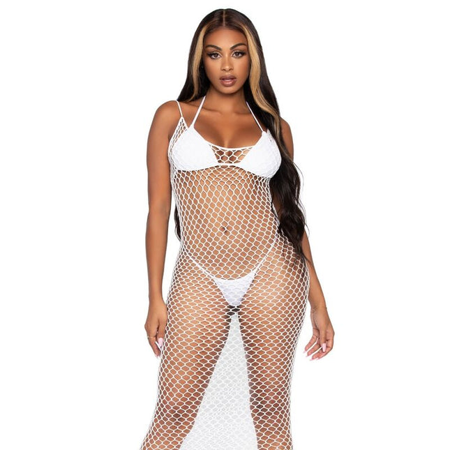 LEG AVENUE - ROBE MAXI EN FILET TORSADÉ TAILLE UNIQUE by LEG AVENUE ACCESSORIES