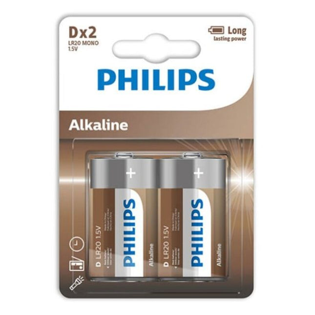 PHILIPS - PILE ALCALINE D LR20 BLISTER*2 by PHILLIPS