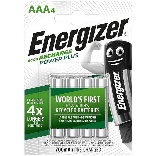 ENERGIZER - PILES RECHARGEABLES AAA4 BLISTER 4 by ENERGIZER