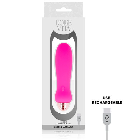 DOLCE VITA - VIBRATEUR RECHARGEABLE CINQ ROSE 7 VITESSES by DOLCE VITA