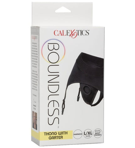 CALEXOTICS - BOUNDLESS STRING AVEC JARRETIÈRE L/XL by CALEXOTICS