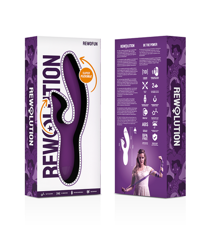REWOLUTION - REWOFUN VIBRATEUR FLEXIBLE AVEC LAPIN by REWOLUTION