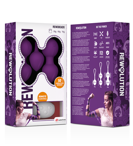 REWOLUTION - REWOBEADS BALLES VIBRANTES TÉLÉCOMMANDE AVEC TECHNOLOGIE WATCHME by REWOLUTION