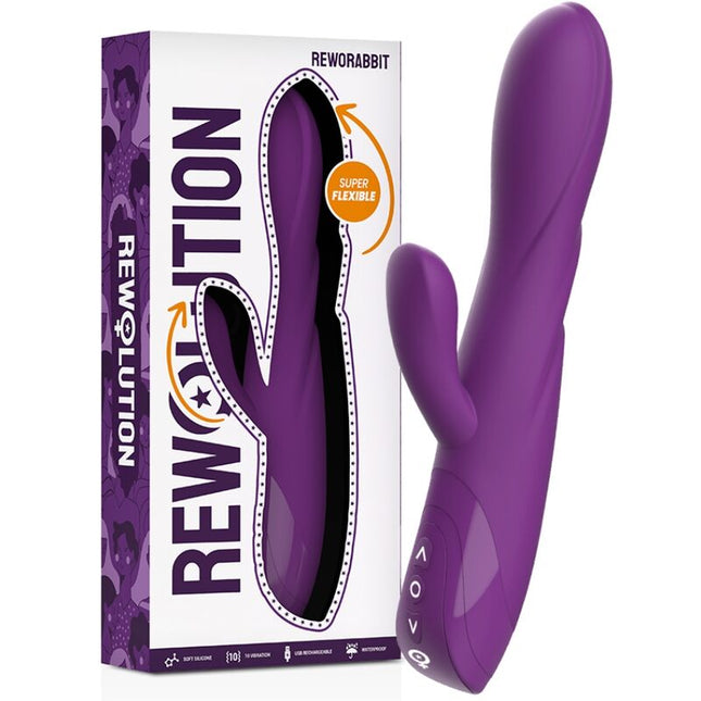 REWOLUTION - REWORABBIT VIBRATEUR FLEXIBLE AVEC LAPIN by REWOLUTION