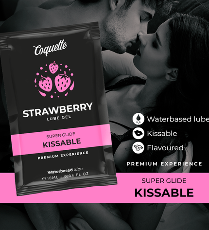 COQUETTE COSMETICS - LUBRIFIANT KISSABLE BASE DEAU DE FRAISE POCHE 10 ML by COQUETTE COSMETICS