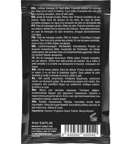 COQUETTE CHIC DESIRE - HUILE DE MASSAGE KISSABLE DE POCHE AVEC SUCETTE EFFET CHALEUR 10 ML by COQUETTE COSMETICS