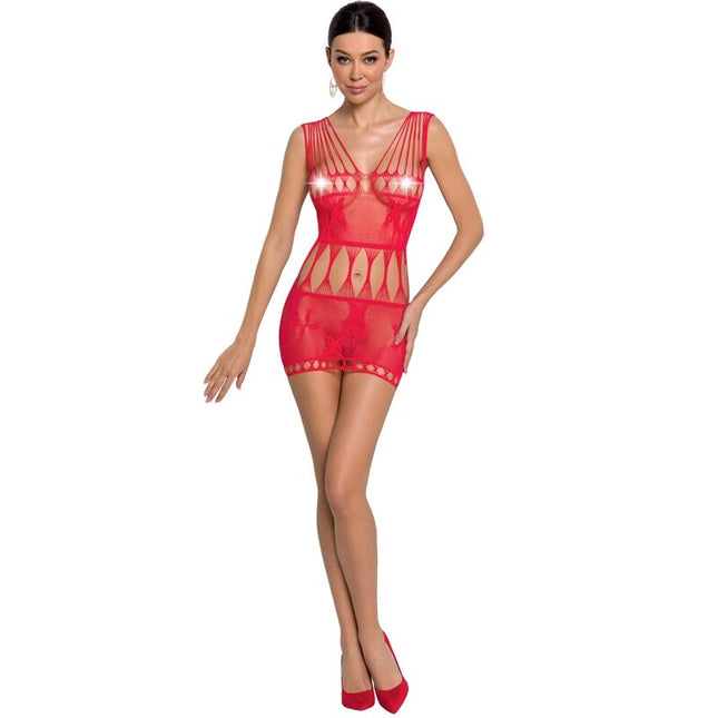 PASSION - FEMME BS090 BODYSTOCKING ROUGE TAILLE UNIQUE by PASSION WOMAN