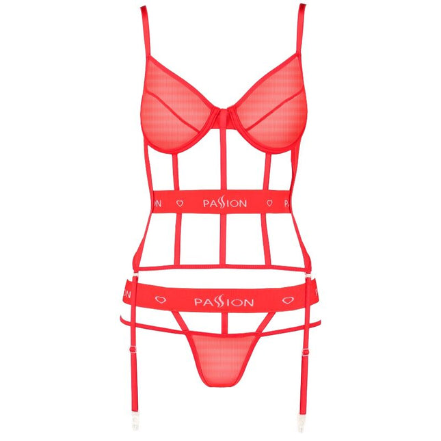PASSION - CORSET KYOUKA ROUGE L/XL by PASSION WOMAN CORSETS