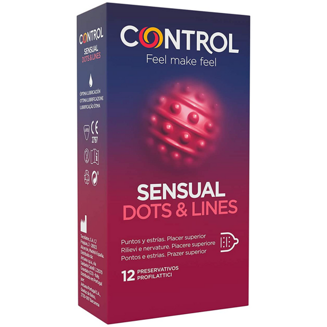 CONTROL - POINTS & LIGNES SENSUELLES POINTS ET VERGETURES 12 UNITÉS by CONTROL CONDOMS