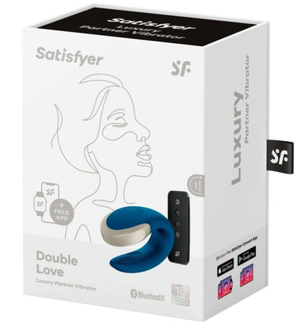 SATISFYER - VIBRATEUR DOUBLE LOVE LUXURY PARTNER BLEU by SATISFYER PARTNER