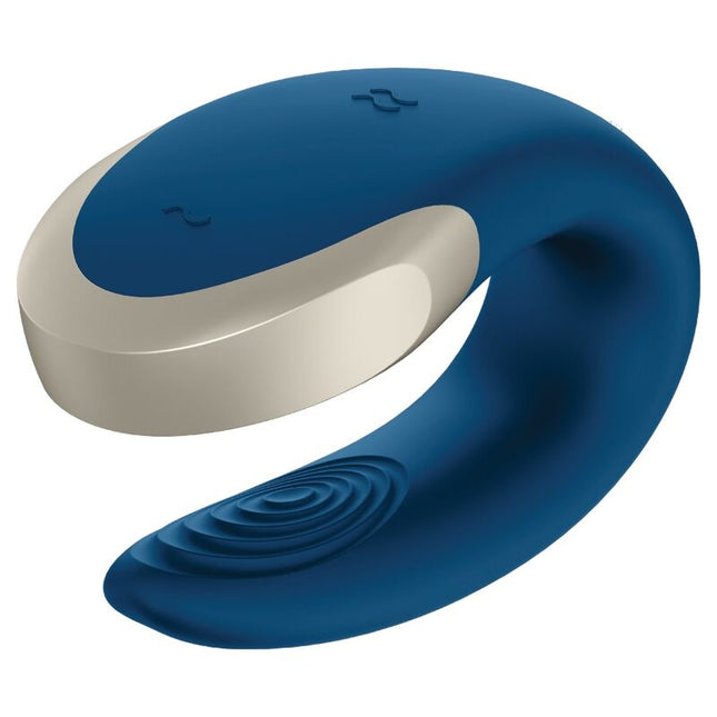 SATISFYER - VIBRATEUR DOUBLE LOVE LUXURY PARTNER BLEU by SATISFYER PARTNER