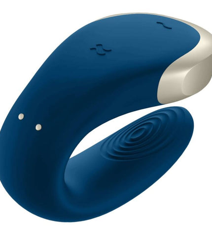 SATISFYER - VIBRATEUR DOUBLE LOVE LUXURY PARTNER BLEU by SATISFYER PARTNER