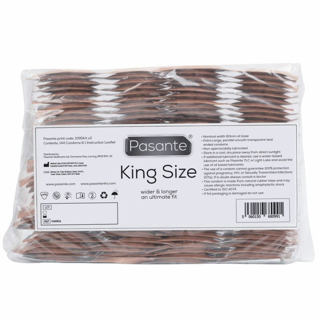 PASANTE - PRÉSERVATIFS KING SIZE SAC 144 UNITÉS by PASANTE