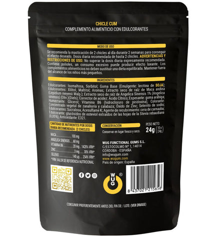 WUG SEX SENSE - CUM AUGMENTATION DE L''ÉJACULATION GOMME ET SPERME SAVEUR BANANE 10 UNITÉS by WUG SEX SENSE