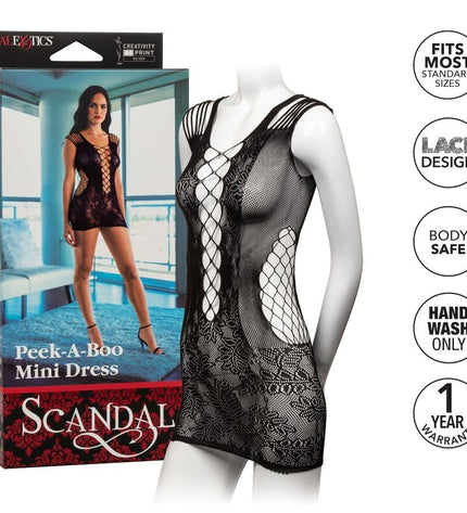 CALEXOTICS - MINI ROBE PEEK-A-BOO TAILLE UNIQUE by CALEXOTICS