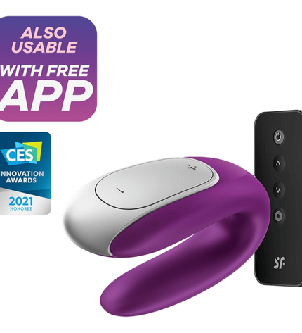 SATISFYER - VIBRATEUR PARTENAIRE DOUBLE FUN VIOLET by SATISFYER CONNECT