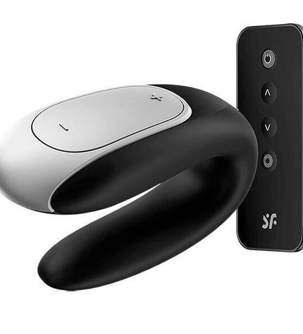 SATISFYER - VIBRATEUR PARTENAIRE DOUBLE FUN NOIR by SATISFYER CONNECT