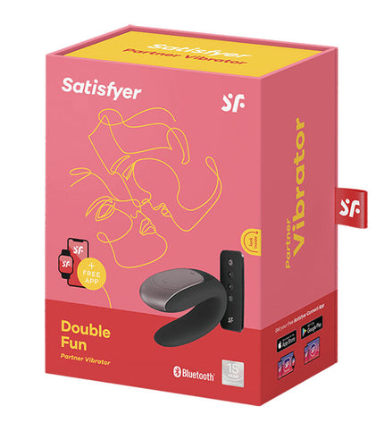 SATISFYER - VIBRATEUR PARTENAIRE DOUBLE FUN NOIR by SATISFYER CONNECT