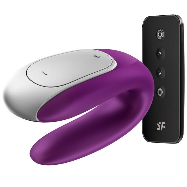 SATISFYER - VIBRATEUR PARTENAIRE DOUBLE FUN VIOLET by SATISFYER CONNECT