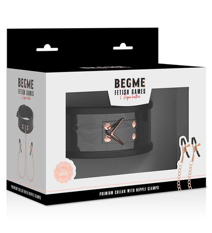 BEGME - BLACK EDITION COLLIER BEGME BLACK EDITION AVEC PINCES À MÉTONS by BEGME BLACK EDITION