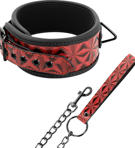 BEGME - COLLIER EN CUIR VÉGAN PREMIUM ÉDITION ROUGE AVEC DOUBLURE EN NÉOPRÈNE by BEGME RED EDITION