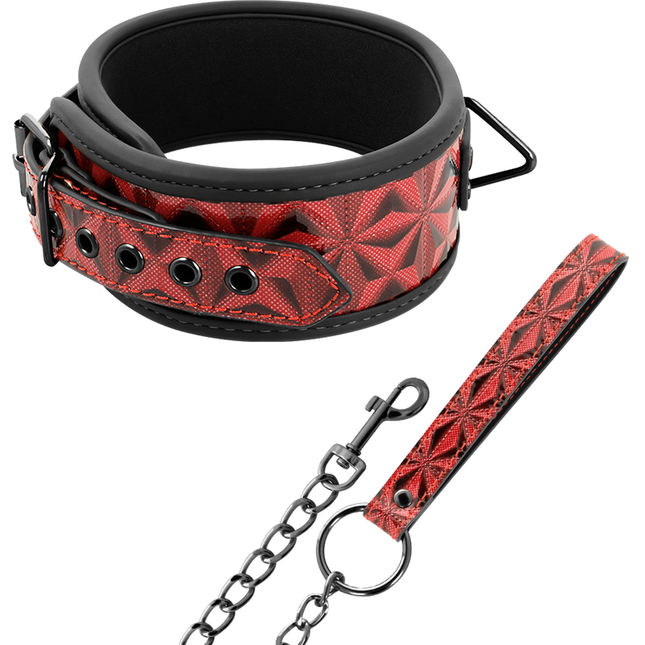 BEGME - COLLIER EN CUIR VÉGAN PREMIUM ÉDITION ROUGE AVEC DOUBLURE EN NÉOPRÈNE by BEGME RED EDITION