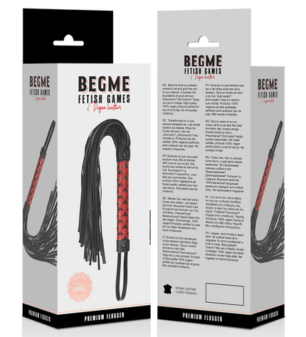 BEGME - FLOGGER EN CUIR VÉGAN ÉDITION ROUGE by BEGME RED EDITION