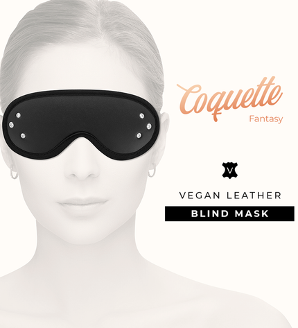 COQUETTE CHIC DESIRE - MASQUE FANTASY EN CUIR VÉGAN AVEC DOUBLURE EN NÉOPRÈNE by COQUETTE FANTASY
