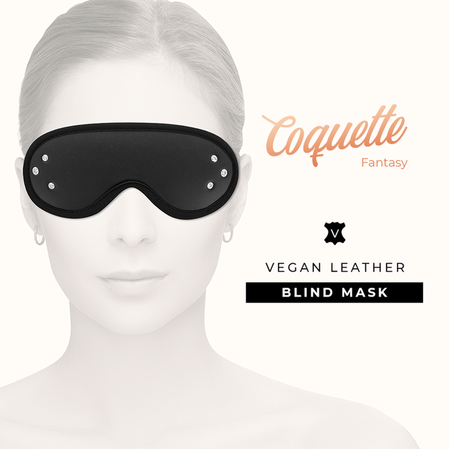 COQUETTE CHIC DESIRE - MASQUE FANTASY EN CUIR VÉGAN AVEC DOUBLURE EN NÉOPRÈNE by COQUETTE FANTASY