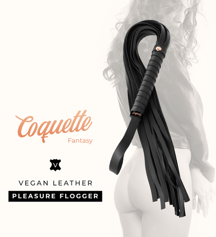 COQUETTE CHIC DESIRE - FOUET FANTAISIE EN CUIR VÉGAN by COQUETTE FANTASY