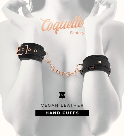 COQUETTE CHIC DESIRE - MENOTTES FANTASY EN CUIR VÉGAN AVEC DOUBLURE EN NOPRÈNE by COQUETTE FANTASY