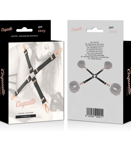COQUETTE CHIC DESIRE - CRAVATE DE PORC FANTAISIE EN CUIR VÉGÉTAL by COQUETTE FANTASY
