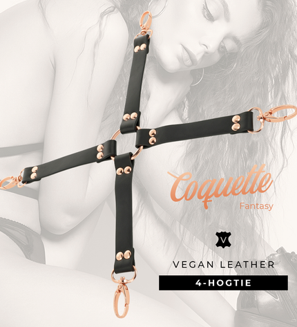 COQUETTE CHIC DESIRE - CRAVATE DE PORC FANTAISIE EN CUIR VÉGÉTAL by COQUETTE FANTASY