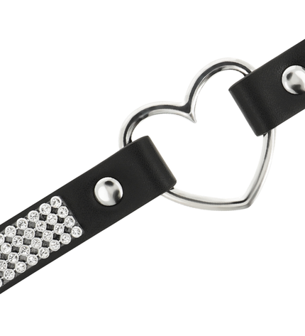 COQUETTE CHIC DESIRE - RAS DE COU EN CUIR VEGAN AVEC COEUR by COQUETTE ACCESSORIES