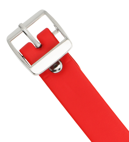 COQUETTE CHIC DESIRE - COLLIER CUIR VEGAN ROUGE FEMME ACCESSOIRE FÉTICHE by COQUETTE ACCESSORIES