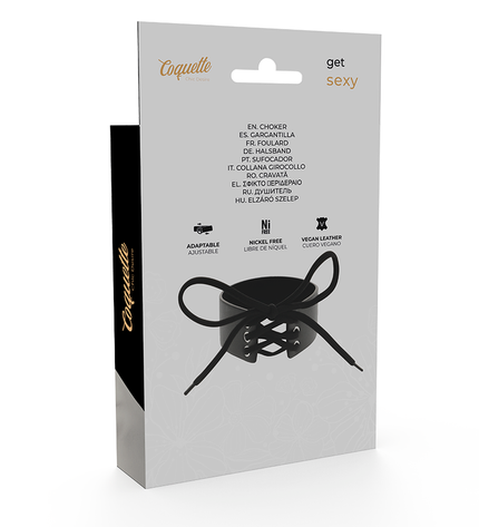 COQUETTE CHIC DESIRE - RAS DE COU EN CUIR VÉGAN by COQUETTE ACCESSORIES