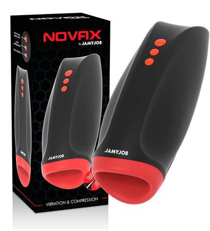 JAMYJOB - MASTURBATEUR NOVAX AVEC VIBRATION ET COMPRESSION by JAMYJOB