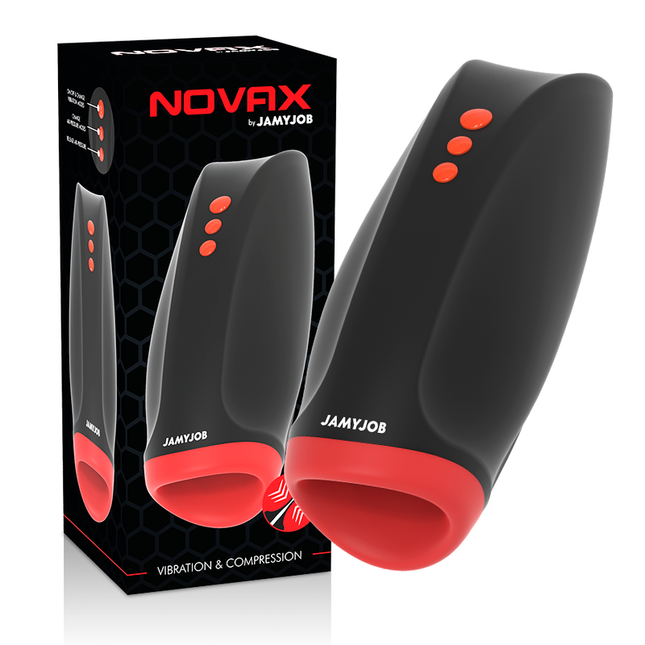 JAMYJOB - MASTURBATEUR NOVAX AVEC VIBRATION ET COMPRESSION by JAMYJOB