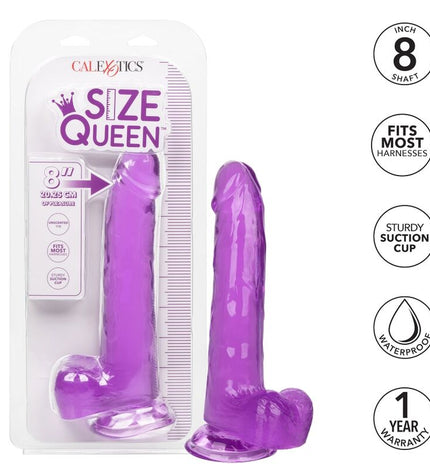 CALEXOTICS - GODE REINE TAILLE VIOLET 20.3 CM by CALEXOTICS