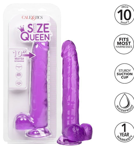 CALEXOTICS - GODE REINE TAILLE VIOLET 25.5 CM by CALEXOTICS