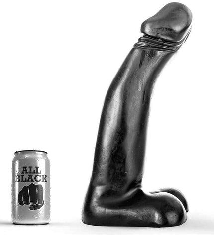 ALL BLACK - GODE FISTING RÉALISTE NOIR 29 CM