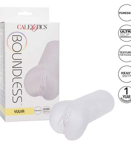 CALEXOTICS - BOUNDLESS VULVA STROKER - TRANSPARENT by CALEXOTICS