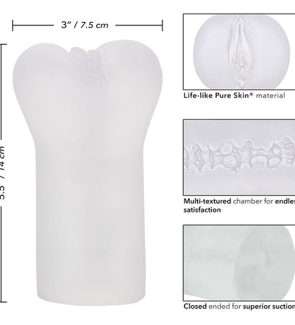CALEXOTICS - BOUNDLESS VULVA STROKER - TRANSPARENT by CALEXOTICS