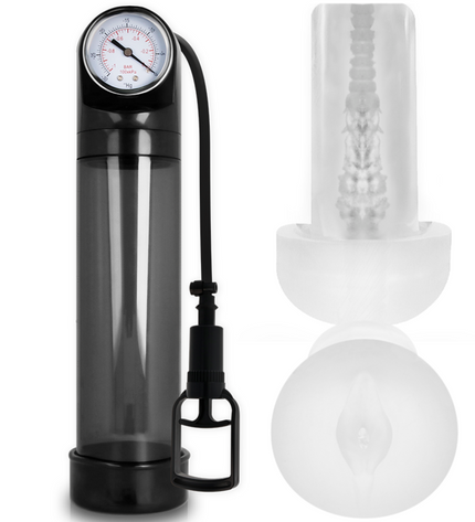 ACCRO À LA POMPE - RX9 NOIRE AVEC MASTURBATEUR by PUMP ADDICTED