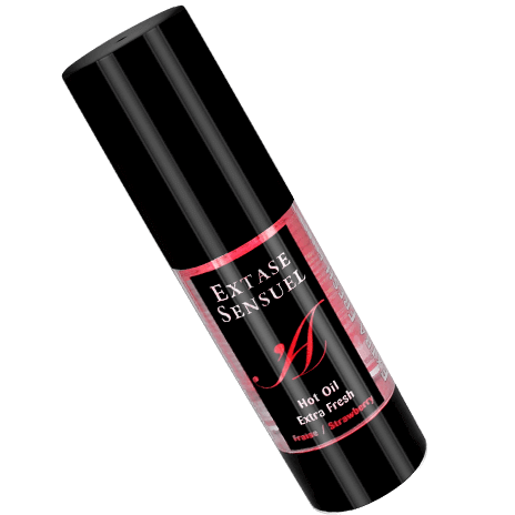 EXTASE SENSUAL - HUILE STIMULANTE FRAISE TRIP THERMIQUE 35 ML - Concombre Boutique