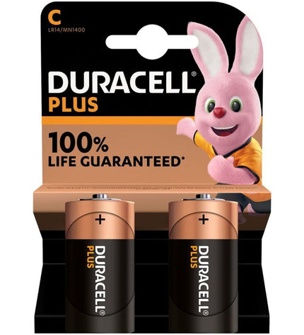 DURACELL - BATTERIE PLUS POWER ALCALINA C LR14 2 UNITÉS by DURACELL