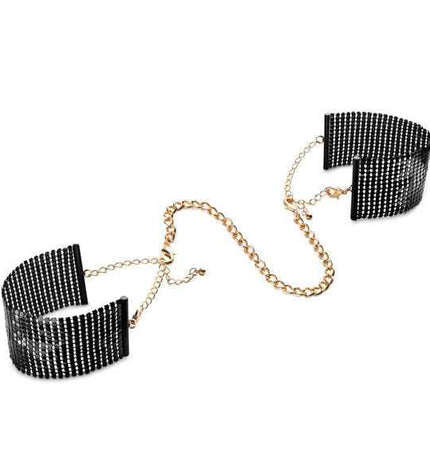 BIJOUX - DÉSIR MÉTALLIQUE MENOTTES EN MAILLE MÉTAL NOIR
